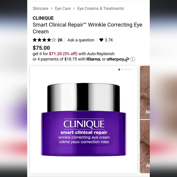 CLINIQUESmart Clinical Repair™ Wrinkle Correcting Eye Cream NEW 15ml - Picture 2 of 3